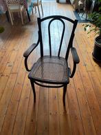 Chaise thonet avec accoudoirs, Brun, Enlèvement, Utilisé, Osier ou Rotin