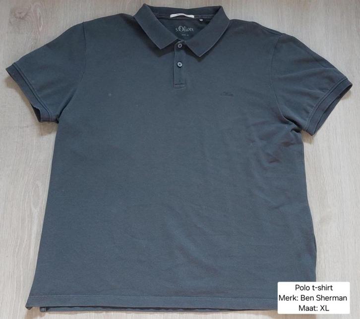 Polo t-shirt heren: S. Oliver maat XL (NIEUWSTAAT), Kleding | Heren, Polo's, Nieuw, Maat 56/58 (XL), Grijs, Ophalen of Verzenden