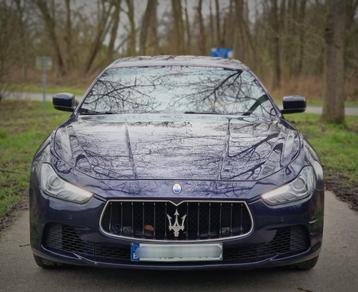 Maseratti ghibli 3.0D V6 275pk sterrenhemeldak goede staat, Auto's, Automaat, Euro 5, Achterwielaandrijving, Blauw
