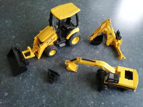 BRUDER 2427 JCB Midi CX graaflaadmachine én extra graafmachi, Kinderen en Baby's, Speelgoed |Speelgoedvoertuigen, Gebruikt, Ophalen of Verzenden