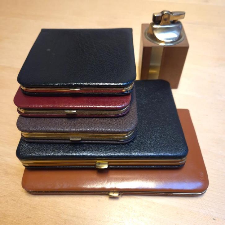 Luxe sigaretten/sigaren etuis in leer, Verzamelen, Rookartikelen, Aanstekers en Luciferdoosjes, Nieuw, Overige typen, Ophalen