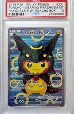 Poncho-w. Pikachu Rayq. P.W. Pikachu Box JPN XY Promo PSA 10, Hobby en Vrije tijd, Verzamelkaartspellen | Pokémon, Ophalen, Nieuw