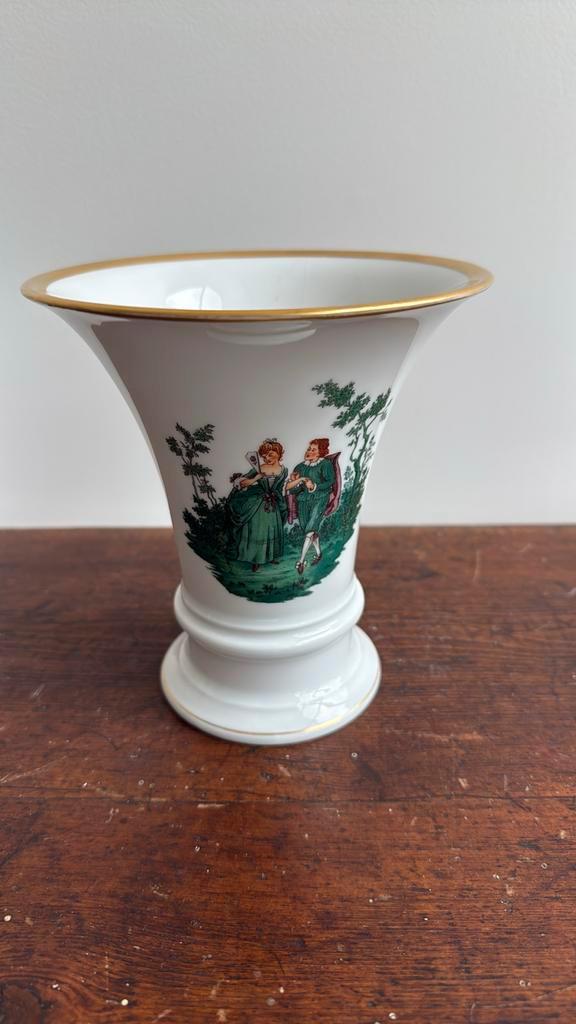 Fürstenberg romantische scène vaas, Antiek en Kunst, Antiek | Vazen, Ophalen