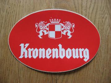 Sticker Kronenbourg Bier 14 x 9,5 cm