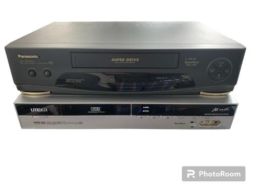 LITEON& PANASONIC VHS DVD RECORDER  digitaliseer VHS banden, TV, Hi-fi & Vidéo, Lecteurs vidéo, Utilisé, Lecteur ou enregistreur VHS