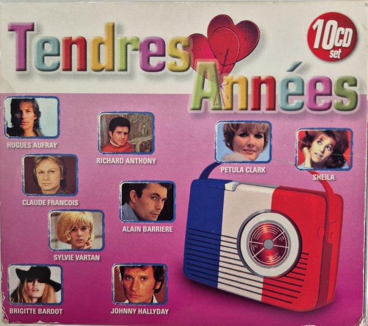 10 CD box " Tendres Années ", Cd's en Dvd's, Cd's | Franstalig, Ophalen of Verzenden
