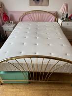 Bed 1.4m x 2m, met lattenbodem en matras, Maison & Meubles, Chambre à coucher | Lits, Queen size, Enlèvement, Utilisé, 140 cm