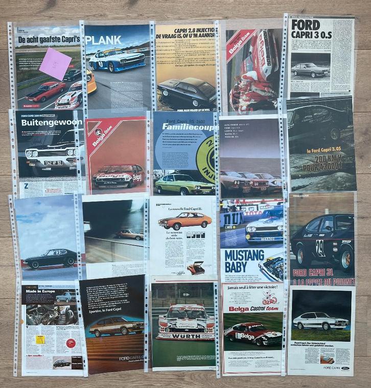 FORD CAPRI - ARTIKELS, Boeken, Auto's | Folders en Tijdschriften, Ford, Ophalen of Verzenden