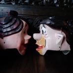 Unieke vintage 3D maskers Fred en Wilma Flintstones, Verzenden