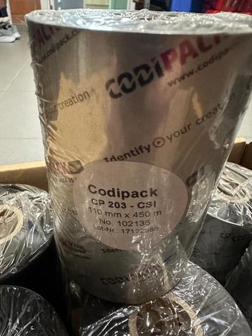 Codipack Thermal transfer ribbon CP 203 110mm x 450m beschikbaar voor biedingen