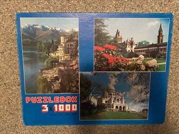 Puzzlebox 3 puzzels van 1000 stuks beschikbaar voor biedingen