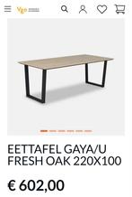 Eettafel Gaya Fresh Oak Ygo, Huis en Inrichting, Ophalen, 200 cm of meer, Zo goed als nieuw, Modern
