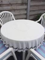 Tuinset met vier stoelen en kussens, Ophalen, Gebruikt, Tuinset