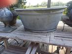 Groot antiek rond zinken bad, Tuin en Terras, Ophalen, Rond