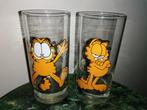2 glazen Garfield, Verzamelen, Stripfiguren, Garfield, Verzenden