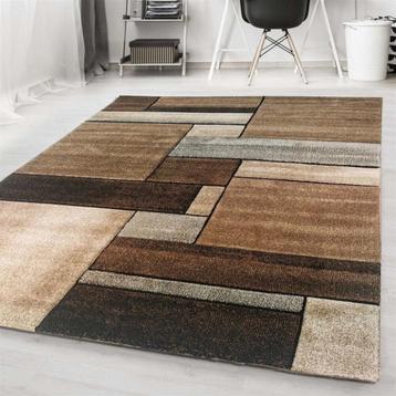 KRISTAL MODERN BRUIN GRIJS VLOERKLEED beschikbaar voor biedingen