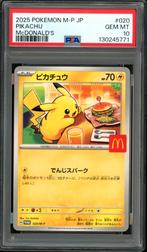 Pikachu [Big Mac McDonalds] PSA 10 - M-P 020 Japanese Promo, Hobby en Vrije tijd, Verzamelkaartspellen | Pokémon, Ophalen of Verzenden