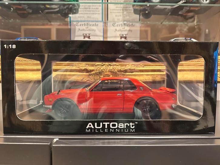 Nissan Skyline GT-R2000 KPGC10 Tuned Version 1:18, Hobby en Vrije tijd, Modelauto's | 1:18, Zo goed als nieuw, Auto, Autoart, Ophalen of Verzenden