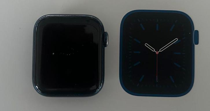 Apple Watch série 6 + cellulaire ! + de nombreuses bretelles, Bijoux, Sacs & Beauté, Montres connectées, Comme neuf, Bleu, Envoi