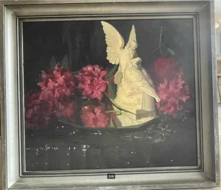 Mooi groot schilderij José Storie, Antiek en Kunst, Kunst | Schilderijen | Klassiek, Ophalen