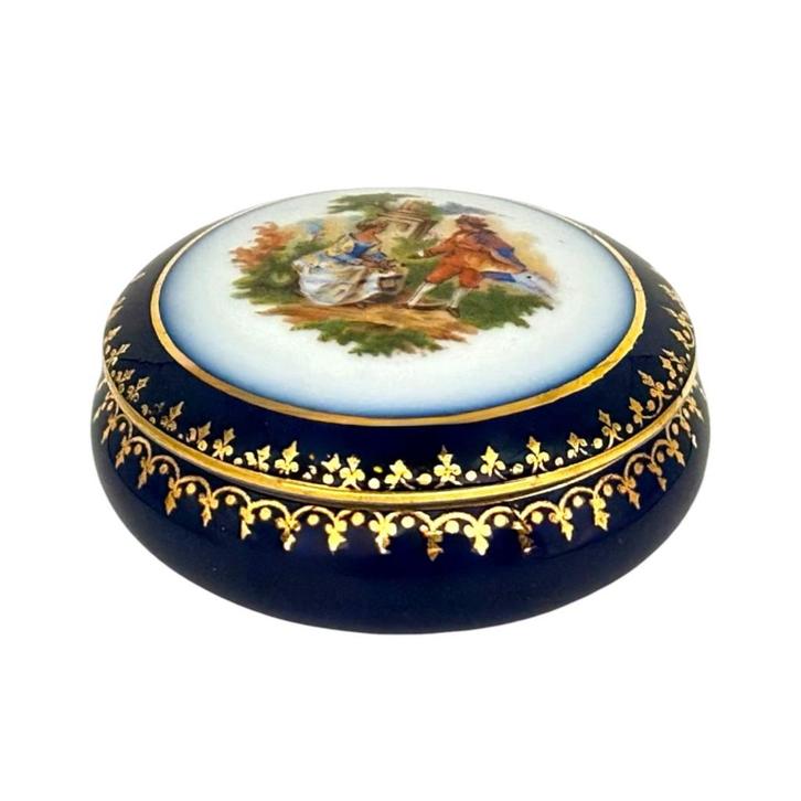 Porseleinen juwelendoosje van Limoges, Antiek en Kunst, Antiek | Porselein, Ophalen of Verzenden