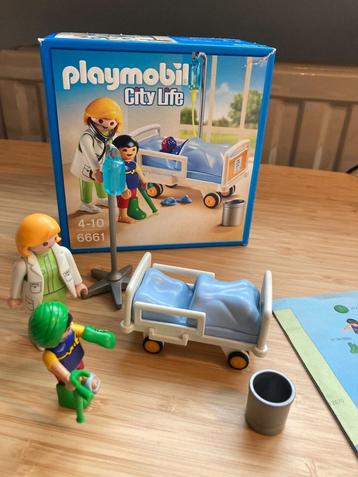 6661 Kinderziekenhuisbed Playmobil City life beschikbaar voor biedingen