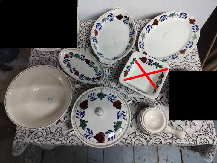 Boch Boerenbondt : Diverses pièces pour Service de table, Antiquités & Art, Antiquités | Céramique & Poterie, Enlèvement ou Envoi