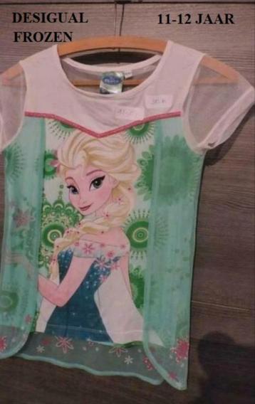 T shirt Frozen  desigual maat 152 beschikbaar voor biedingen