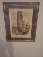 Ets Sint Romboutstoren., Antiek en Kunst, Kunst | Etsen en Gravures, Ophalen of Verzenden
