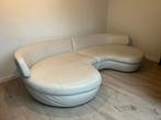 Longchair Links en Longchair rechts in wit leder, Huis en Inrichting, Ophalen, Gebruikt, Overige maten, Design