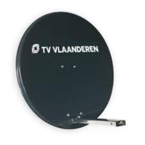 Tv vlaanderen schotelantenne + voet + decoder, Audio, Tv en Foto, Schotelantennes, Zo goed als nieuw, (Schotel)antenne, Overige merken