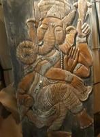 tableau Ganesh en bois d albesia 150x80cm, Antiquités & Art, Enlèvement ou Envoi