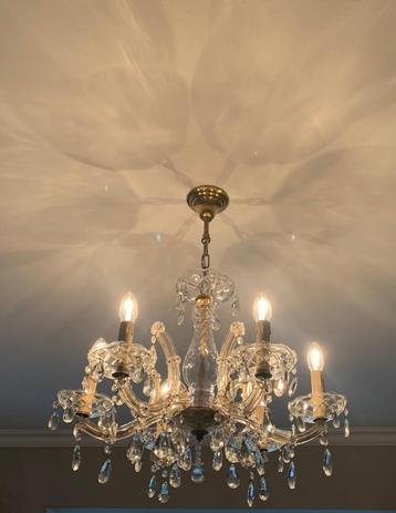 antieke luster, hanglamp glas / kristal Maria Theresia beschikbaar voor biedingen