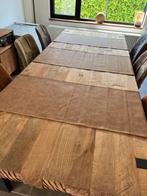 Set van 3 tafellopers - Cognackleur - Lederlook - 45x150 cm, Ophalen of Verzenden, Zo goed als nieuw, Rechthoek, Binnen
