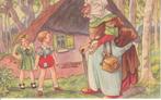 Carte postale rétro ayant pour thème Hansel et Gretel, Collections, Autres thèmes, Non affranchie, 1940 à 1960, Enlèvement ou Envoi