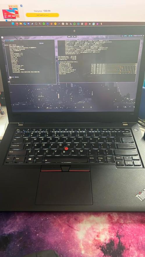 Unique Modded Thinkpad T480, Computers en Software, Windows Laptops, Zo goed als nieuw, SSD, Qwerty, Ophalen