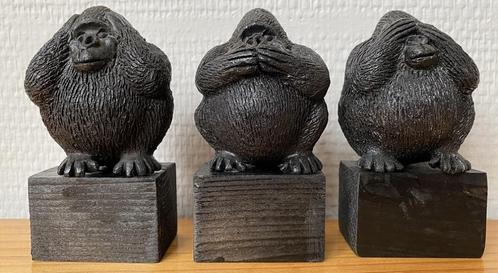 De drie wijsheidsapen, Verzamelen, Beelden en Beeldjes, Zo goed als nieuw, Dier, Ophalen of Verzenden
