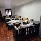 Volledige Marokkaanse woonkamer met opbergdozen, Huis en Inrichting, Zetels | Complete zithoeken, Ophalen, Zo goed als nieuw, Hout