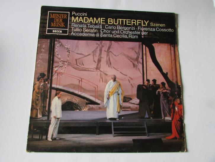 PUCCINI :MADAME BUTTERFLY , SZENEN, MEISTER DER MUSIK, LP, Cd's en Dvd's, Vinyl | Klassiek, Gebruikt, Classicisme, Opera of Operette