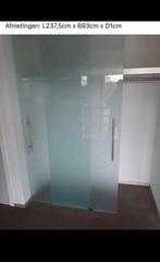 Glazen schuifdeur, rechter deel., Ophalen, Schuifdeur, Zo goed als nieuw, Glas