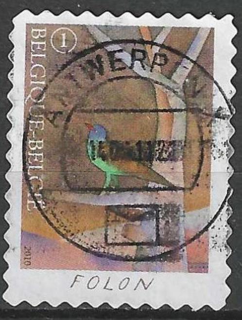 Belgie 2010 - Yvert 4051 /OBP 4070 - Jean-Michel Folon (ST), Postzegels en Munten, Postzegels | Europa | België, Gestempeld, Kunst