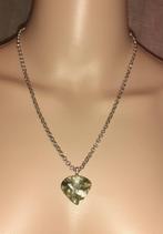Ketting edelsteen hanger mosagaat, Handtassen en Accessoires, Kettingen, Verzenden, Nieuw, Steen of Mineraal, Met edelsteen