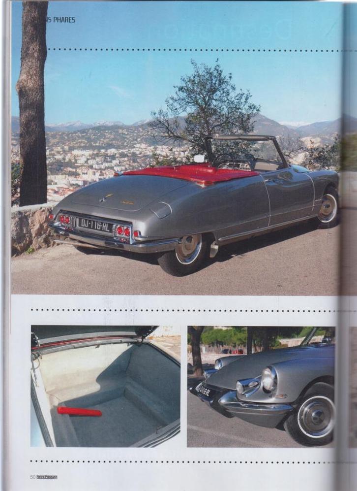 Citroën DS 21 Cabriolet Chapron voiture de collection, Boeken, Auto's | Folders en Tijdschriften, Gelezen, Citroën, Verzenden