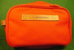 LANCEL RODE CANVASZAK/TOILETTAS, Handtassen en Accessoires, Ophalen of Verzenden, Gebruikt, Rood, Heer of Dame