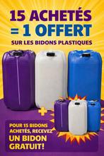Bidon de 25L, Moins de 75 litres, Enlèvement, Comme neuf, Autres matériaux