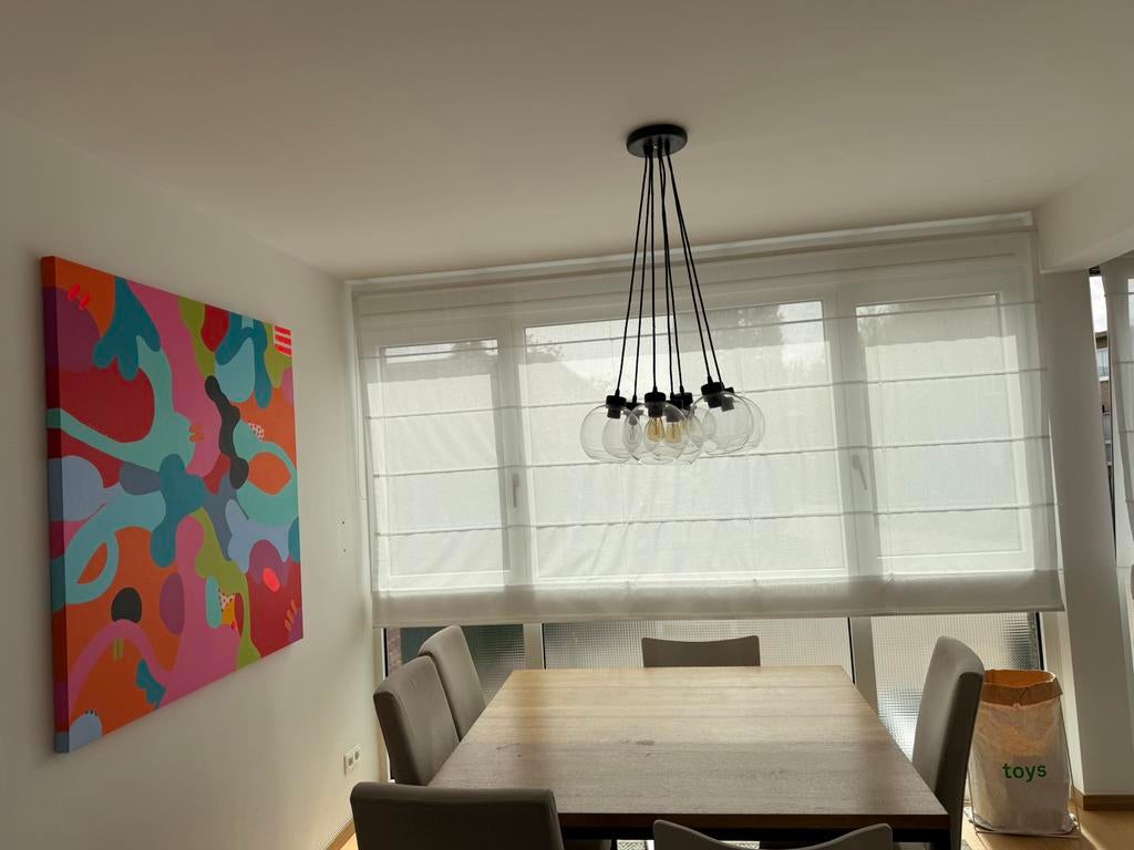 Lampe avec possibilite pour 7 ampoules, Enlèvement, Utilisé, Verre, 75 cm ou plus