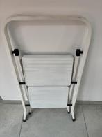 Opvouwbaar 2-traps trapje / huishoudtrap – wit – stevig, Doe-het-zelf en Bouw, Ladders en Trappen, Gebruikt, Ophalen of Verzenden