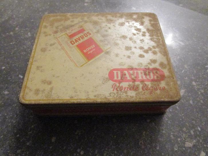 oude blik doosjes sigaren, Verzamelen, Rookartikelen, Aanstekers en Luciferdoosjes, Gebruikt, Tabaksdoos of Verpakking, Ophalen of Verzenden