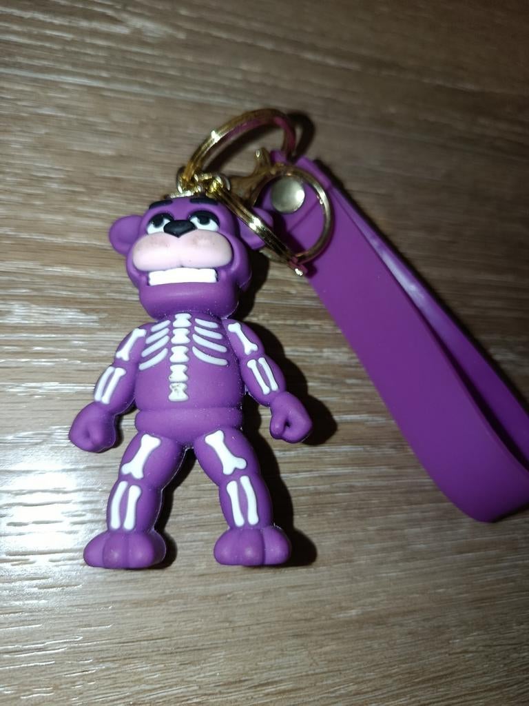 Paarse Freddy sleutelhanger., Enlèvement, Comme neuf, Peluche ou Figurine