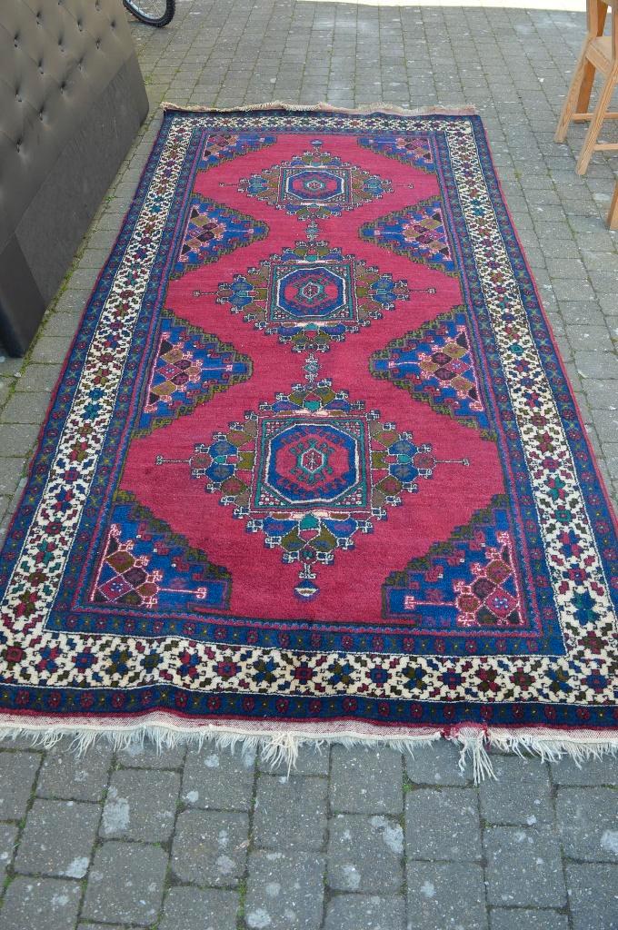 Tapis turque en laine, Maison & Meubles, Ameublement | Tapis & Moquettes, Utilisé, 100 à 150 cm, 200 cm ou plus, Rectangulaire